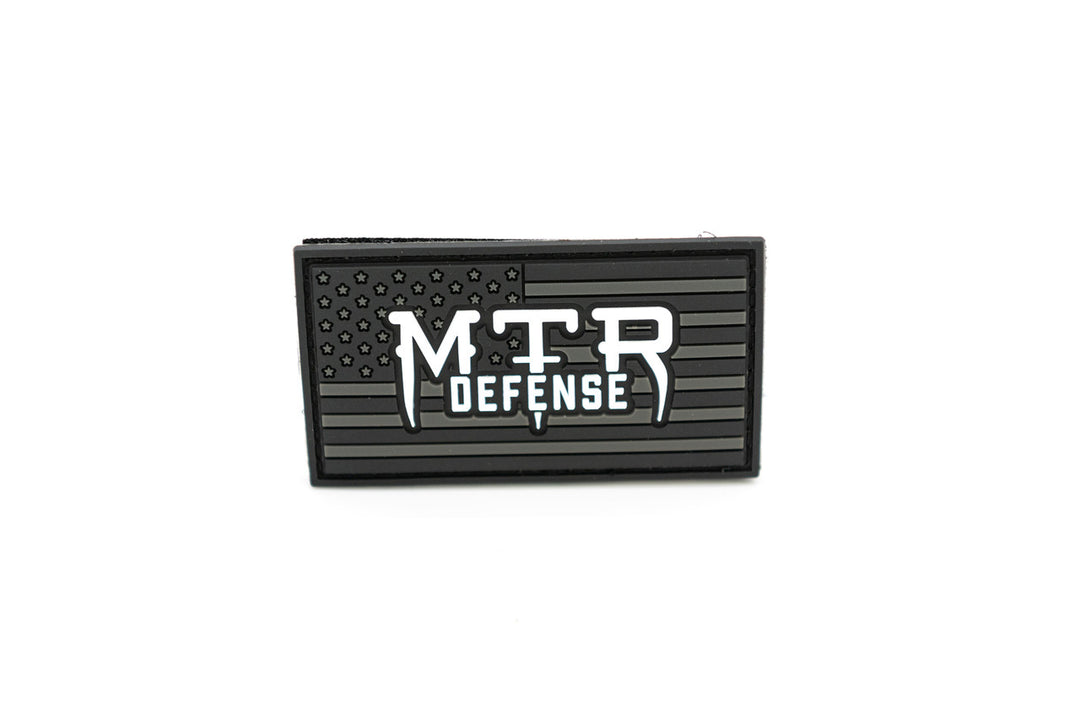 MTR Defense Stars & Stripes Patch (Gray)