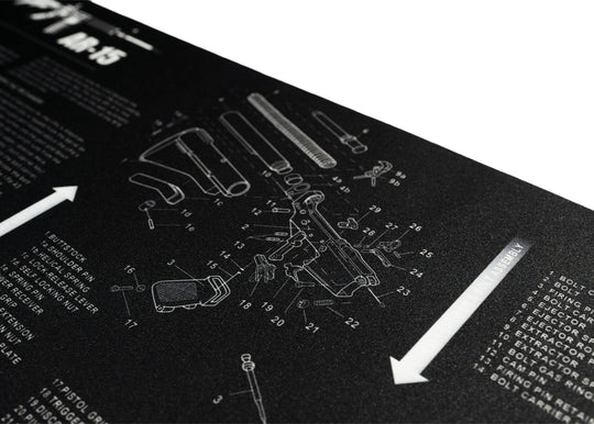 MTR Defense AR-15 Builders Mat (Exploded View)