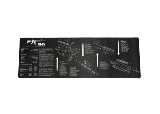 MTR Defense AR-15 Builders Mat (Exploded View)