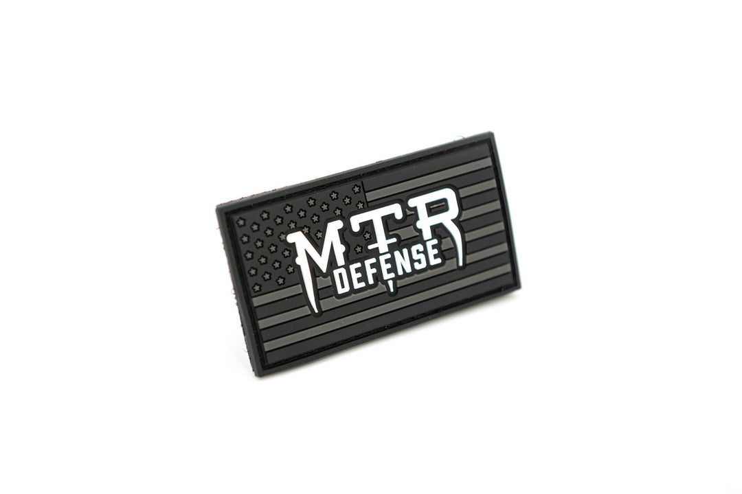 MTR Defense Stars & Stripes Patch (Gray)