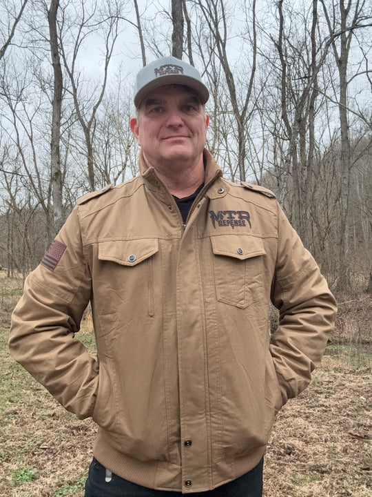 MTR Defense Football Leather work Coat FDE