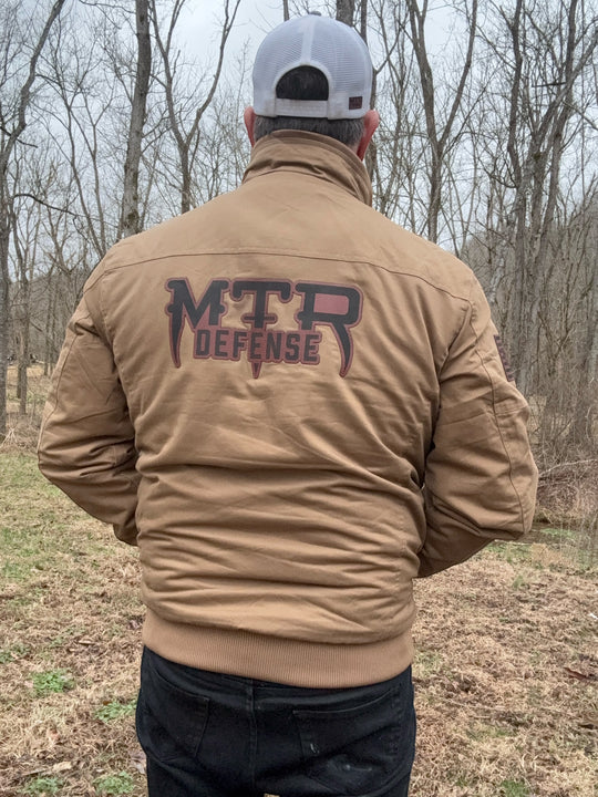 MTR Defense Football Leather work Coat FDE