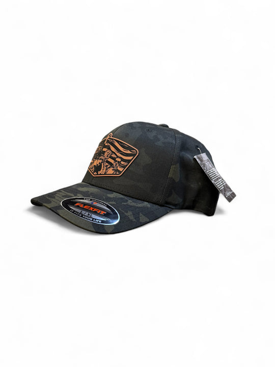 MTR Defense “Just a Flesh Wound” On Tour Black Multicam Flexfit Baseball Cap  Limited Run Available.