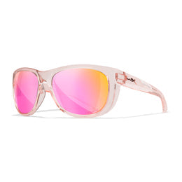 Wiley X® Women’s  Weekender Captivate Polarized Rose Gold Mirror Lens Chrystal Blush Frame
