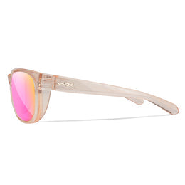 Wiley X® Women’s  Weekender Captivate Polarized Rose Gold Mirror Lens Chrystal Blush Frame