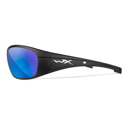 Wiley X® Boss Captivate Polarized Blue  Mirror Lens Matte Black Frame