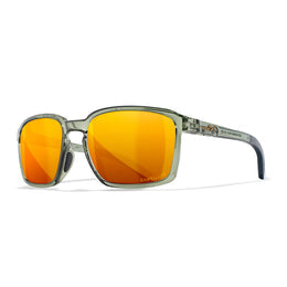 Wiley X Alfa Captivate Polarized Bronze Mirror Lens Chrystal Frame