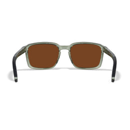 Wiley X Alfa Captivate Polarized Bronze Mirror Lens Chrystal Frame