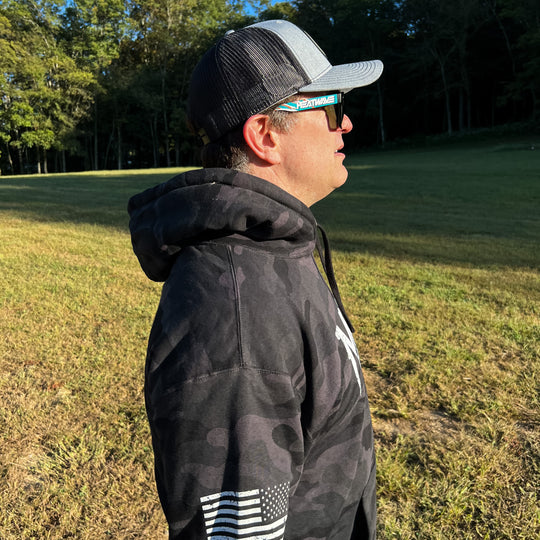 MTR Defense Independent Brand Heavy Cotton Black Multicam Hoodie