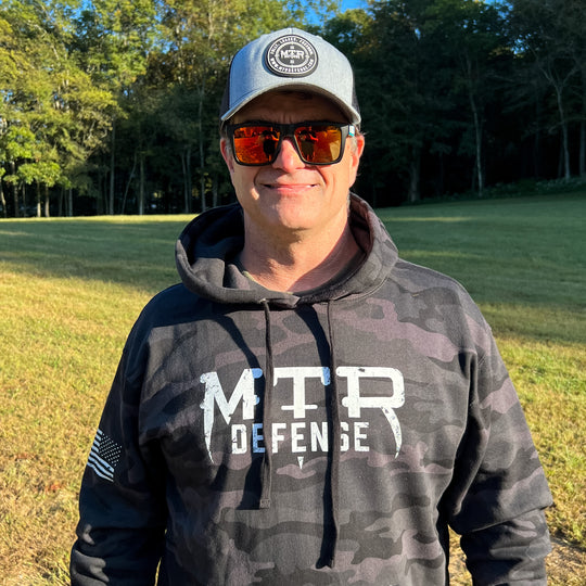 MTR Defense Independent Brand Heavy Cotton Black Multicam Hoodie