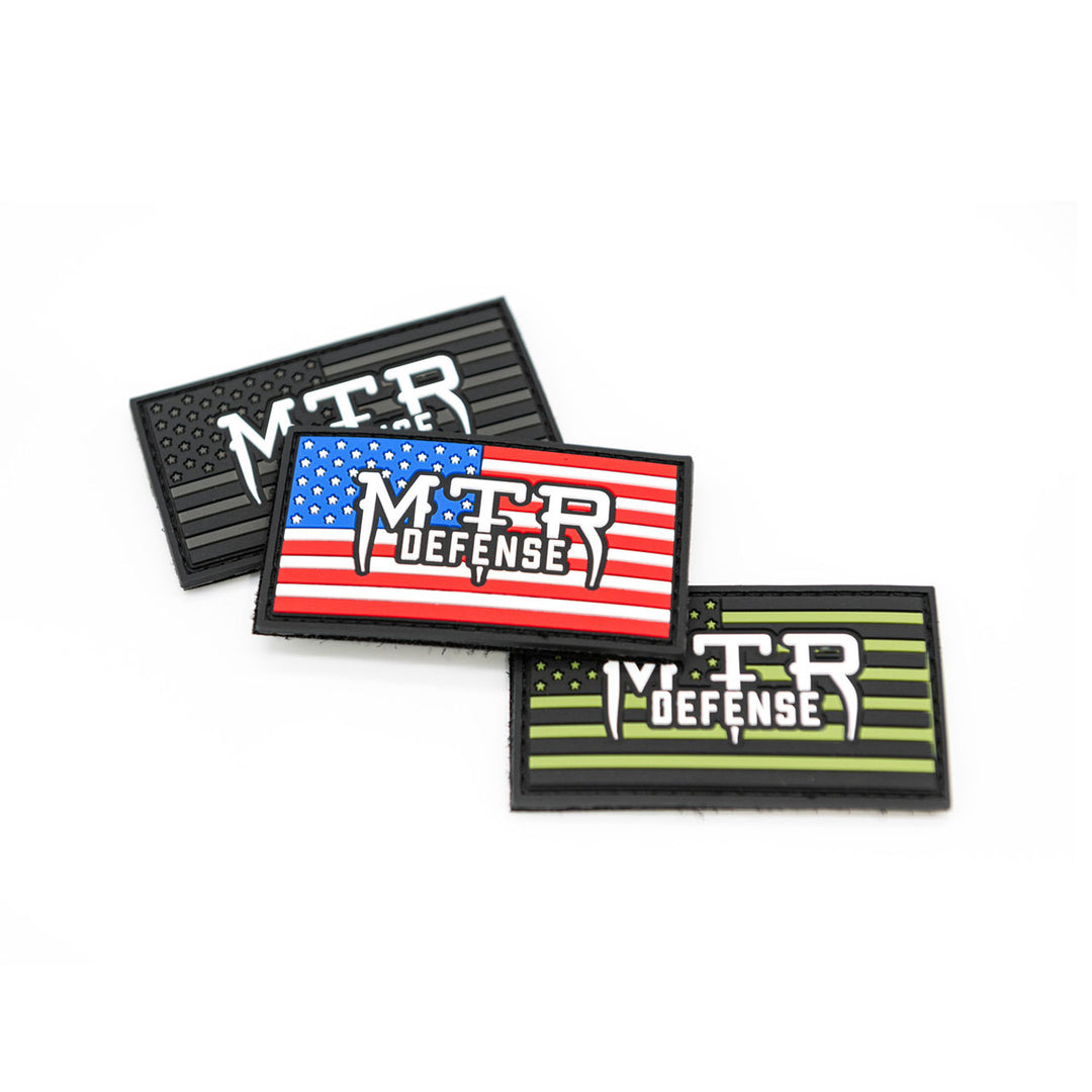MTR Defense Stars & Stripes Patch - 3 Pack