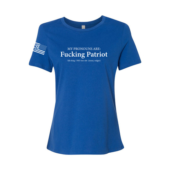 MTR Defense Ladies Cut Bella Canvas Fucking Patriot T shirts