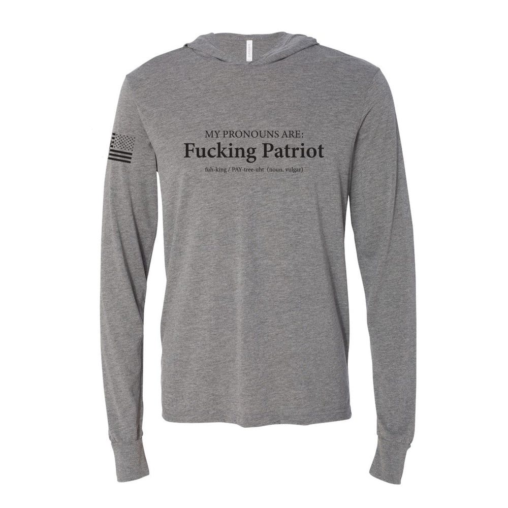 MTR Defense Fucking Patriot Bahama Performance Hooded Long Sleeve T-Shirt