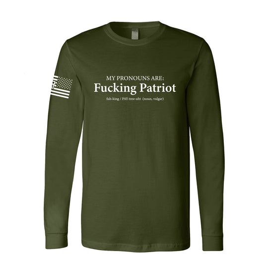 MTR Defense Fucking Patriot Fall Collection Bella Long Sleeve