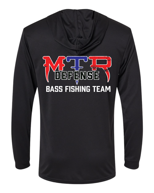 MTR Defense Bass Fishing Team Black Hooded Sweatshirt