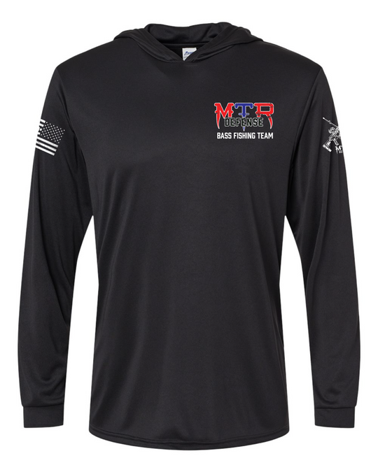 MTR Defense Bass Fishing Team Black Hooded Sweatshirt