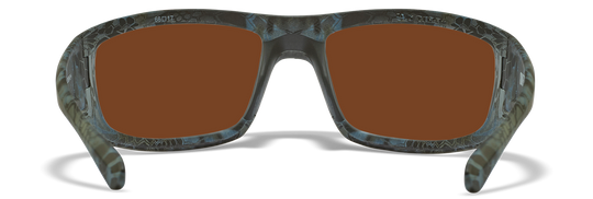 Wiley X® OMEGA Captivate - Polarized Green Mirror Lens Kryptek Neptune Frame
