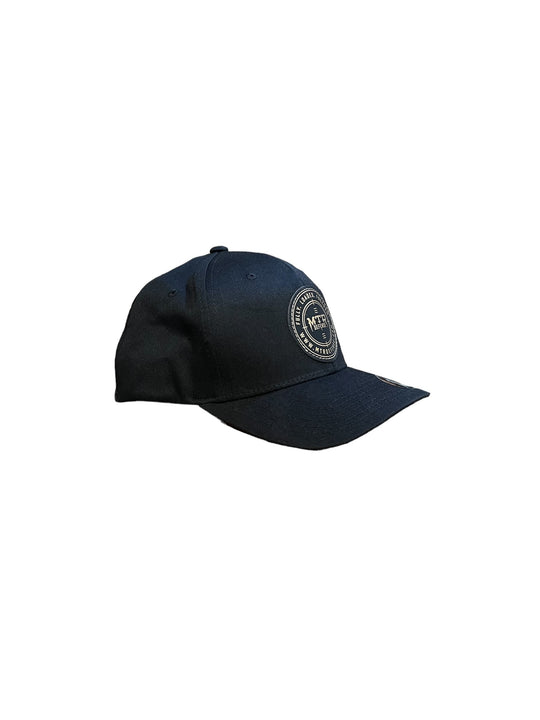 (MTR Defense Black and Gold Leatherette Patch Hat (Flexfit)