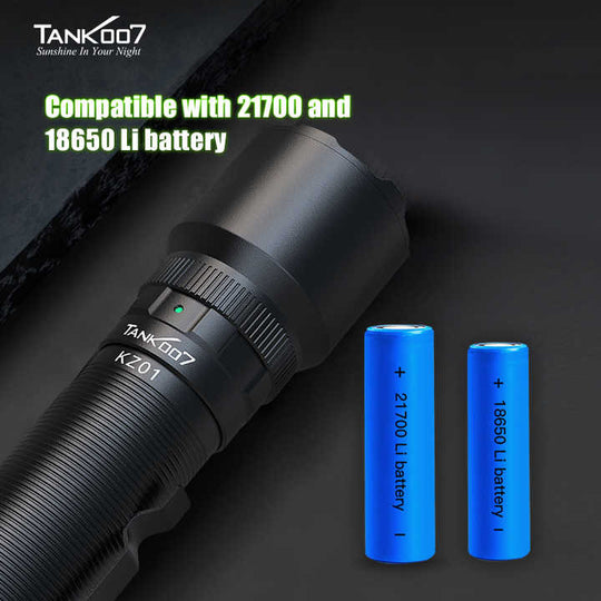 MTR Defense® Zoomable LED High Power Long Range Torch Flashlight