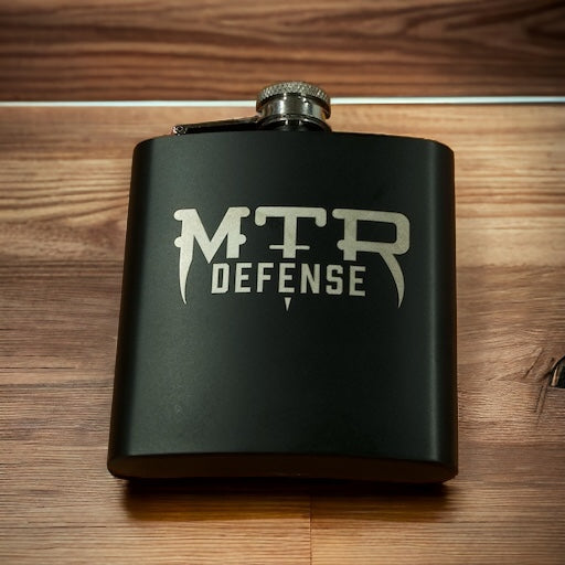 MTR Defense 6 oz Black Flask
