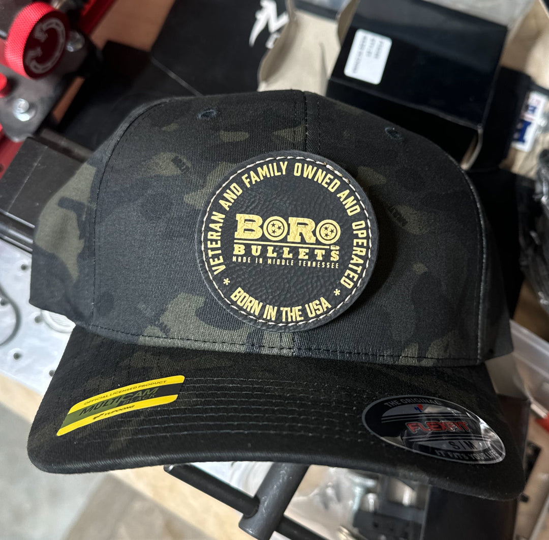 Wholesale Flexfit Black Multicam Custom logo Black on Gold or Silver Patch Hat must be a registered wholesaler with MTR Defense