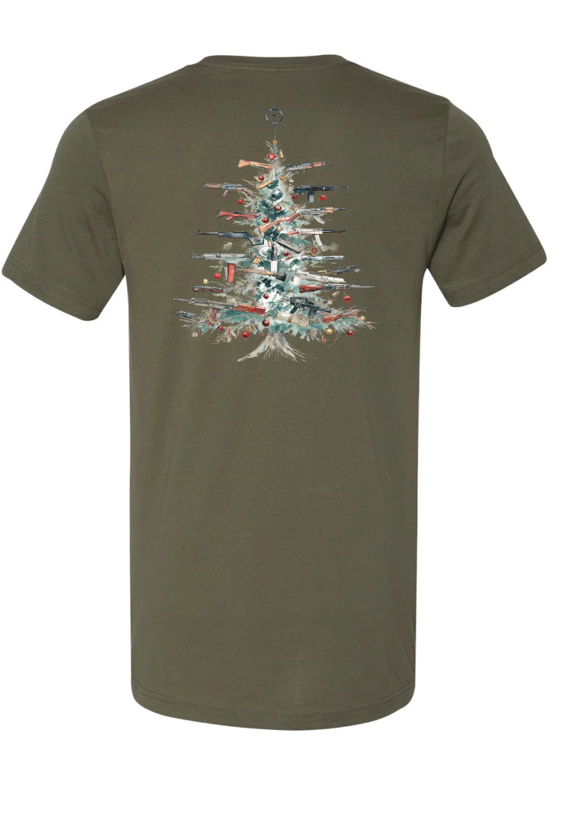 MTR Defense My Christmas List Type Bella Canvas T-shirt