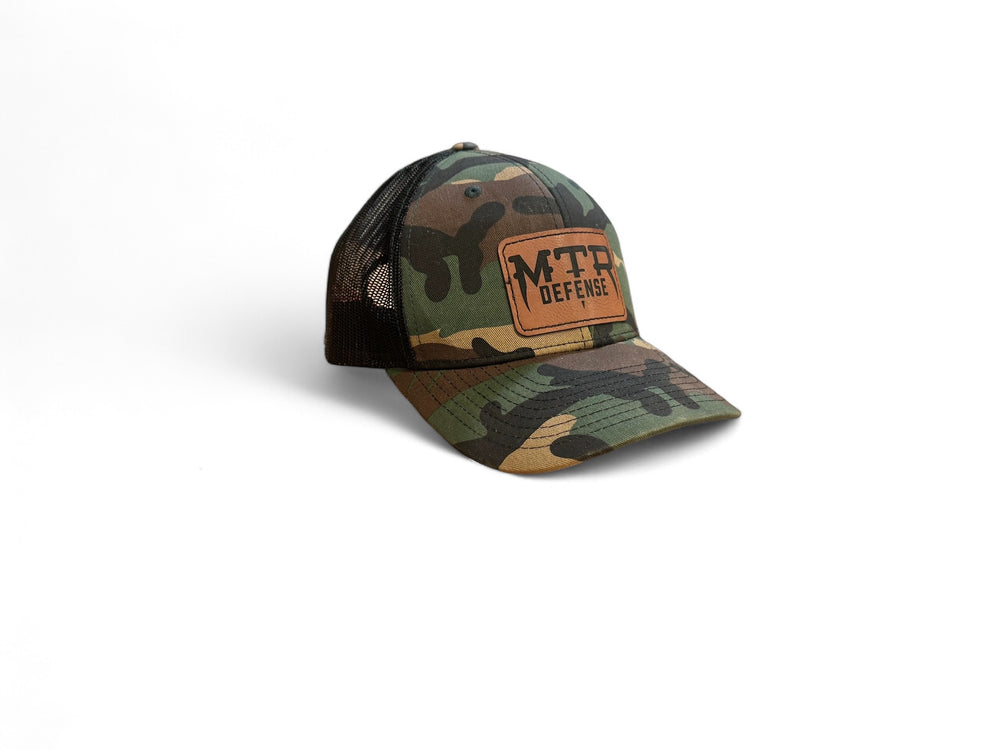 MTR Defense Richardson 112 Army Camo Leather Patch Hat