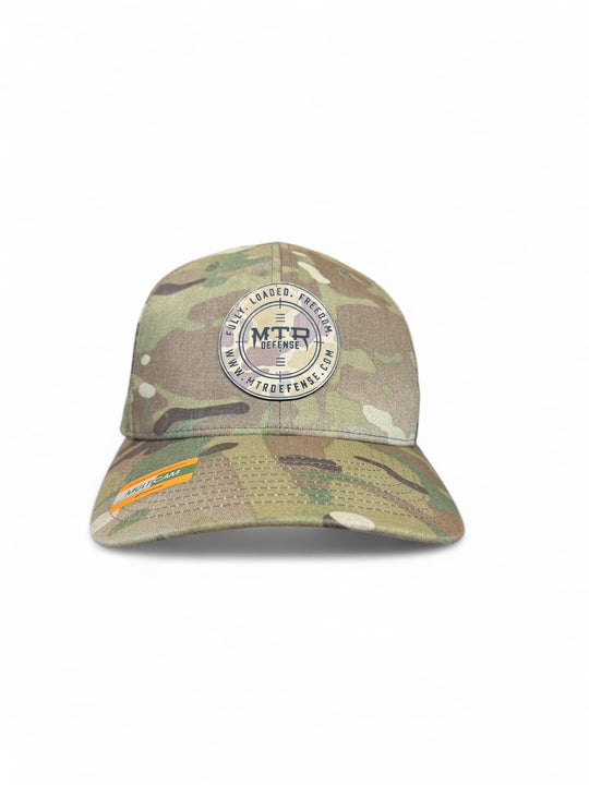 MTR Defense Flexfit Multicam Round Logo