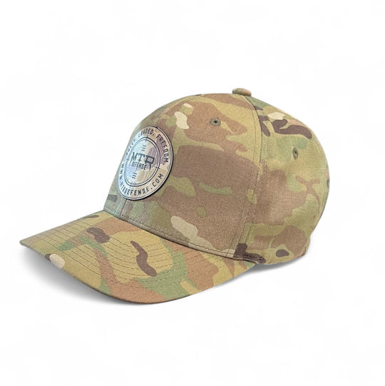 MTR Defense Flexfit Multicam Round Logo