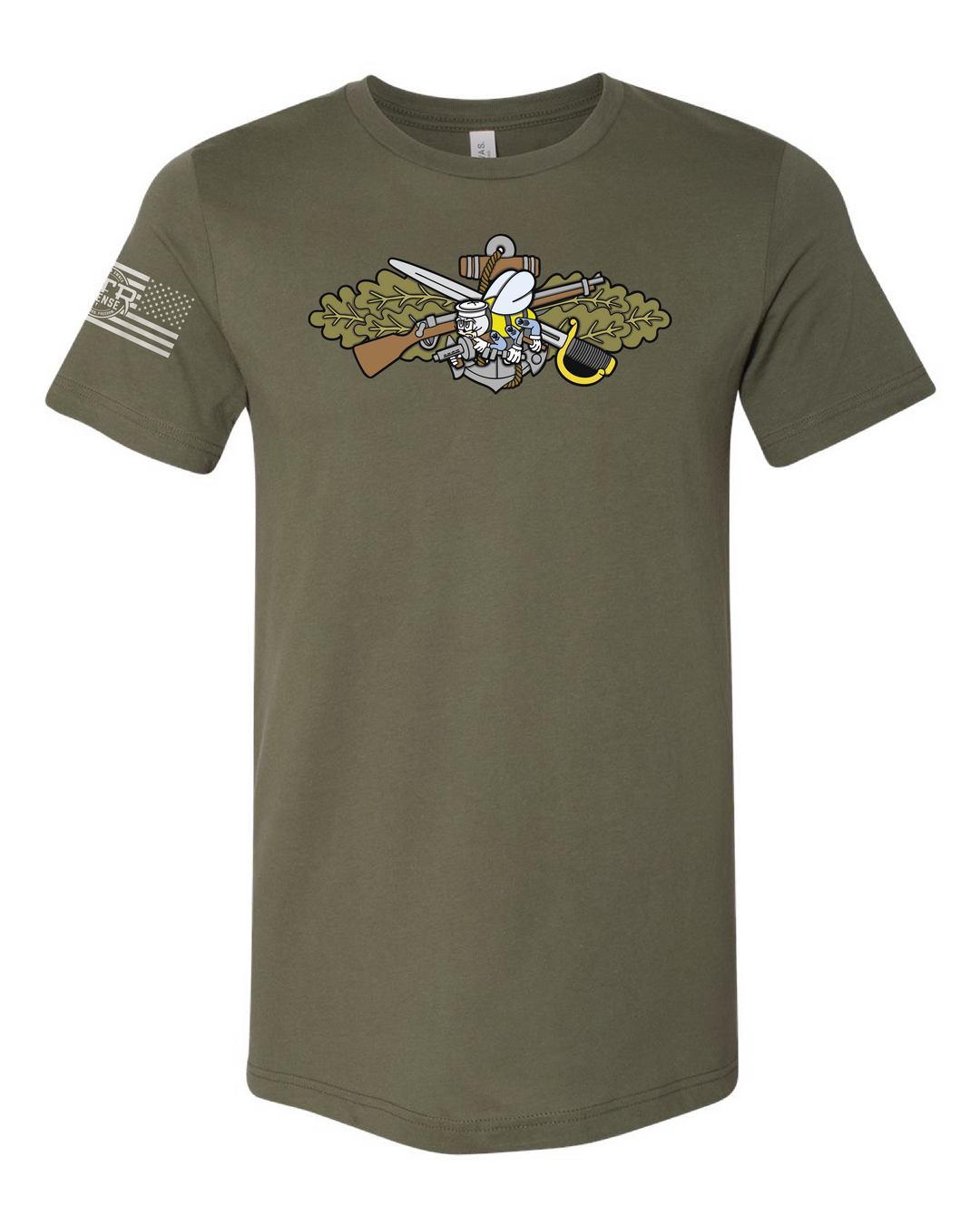 MTR Defense Seabee Warfare Bella Canvas T