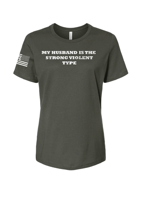 MTR Defense Strong Violent Ladies Cut Bella Canvas T shirt (Copy)