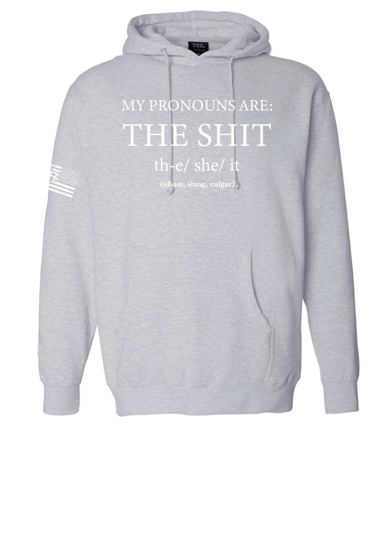 MTR Defense My Pronouns are the Shit Independent Brand Heavy Cotton Black Multicam Hoodie