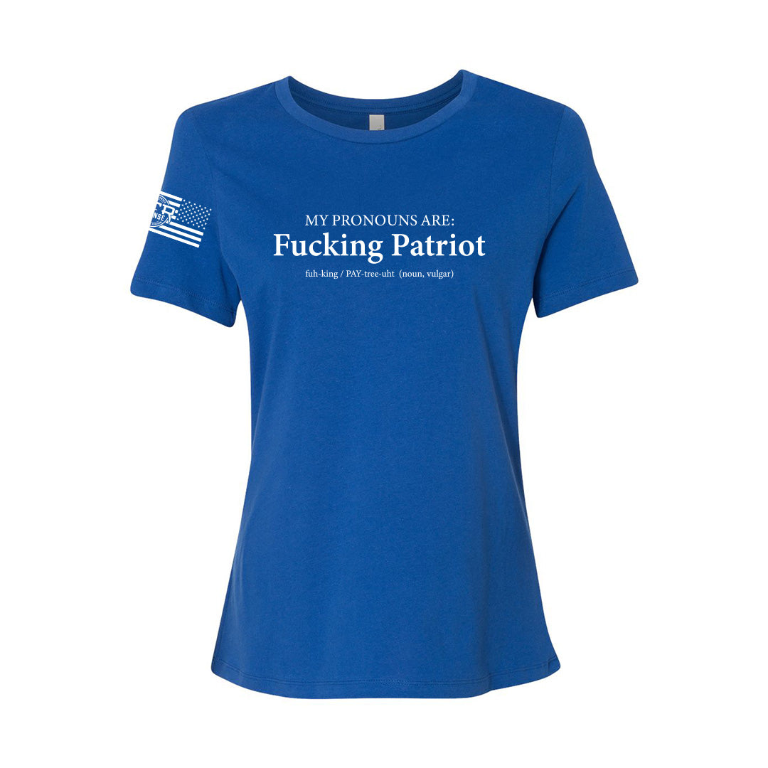 MTR Defense® Ladies Cut Bella Canvas Fucking Patriot T shirts