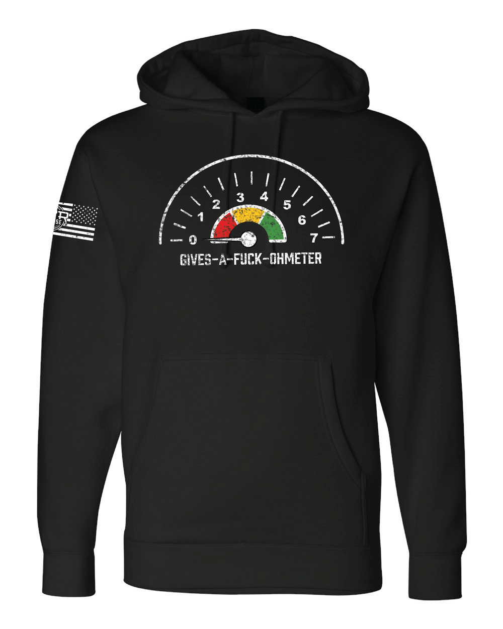 MTR Defense Gives a Fuck Independent Brand Heavy Cotton Black Multicam Hoodie