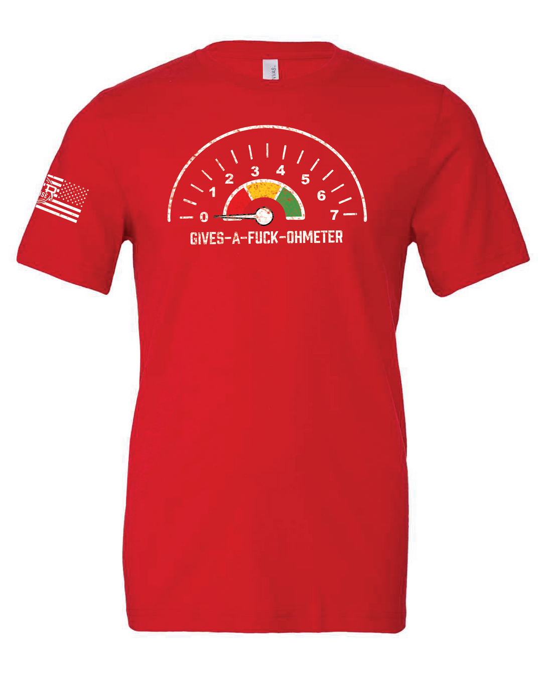 MTR Defense Gives a Fuck Ohmeter Bella Canvas T-shirt