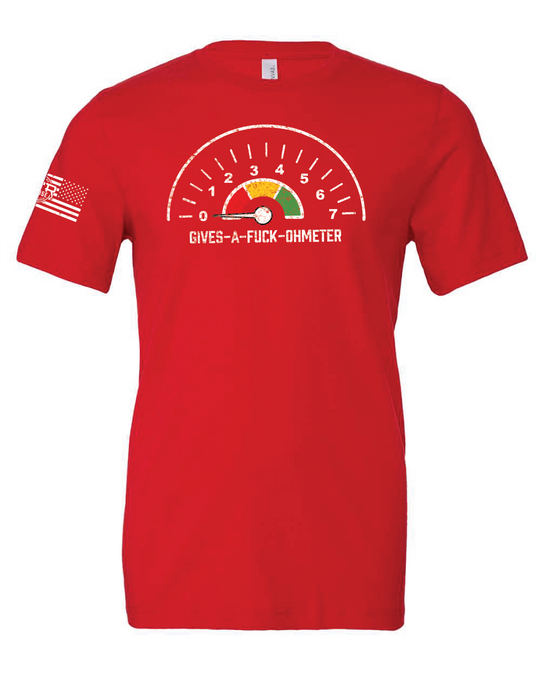 MTR Defense Gives a Fuck Ohmeter Bella Canvas T-shirt