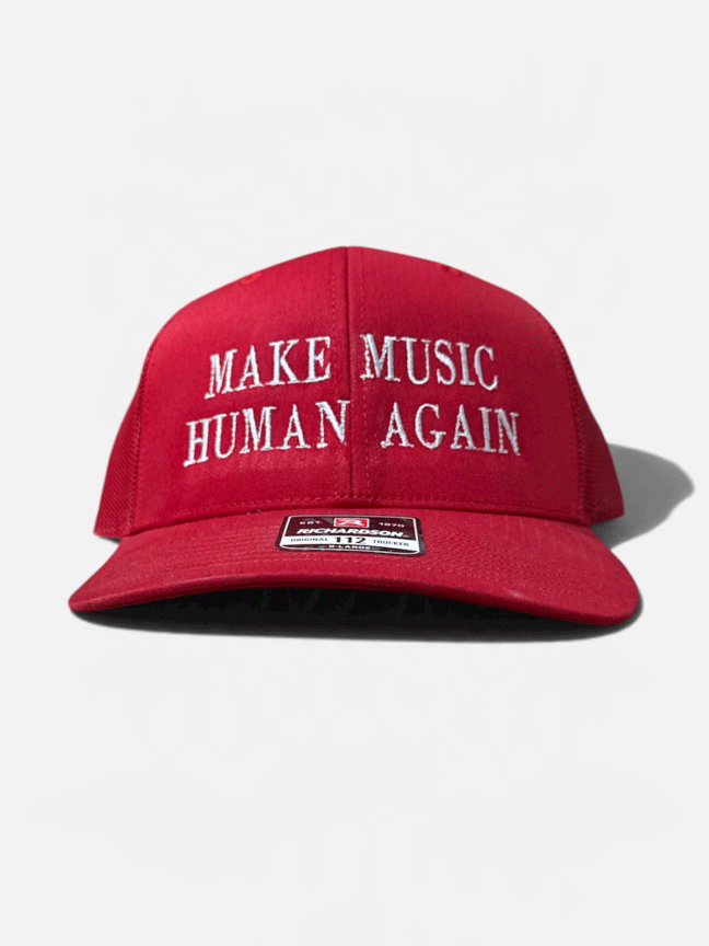 Make Music Human Agian 112 Embroidered