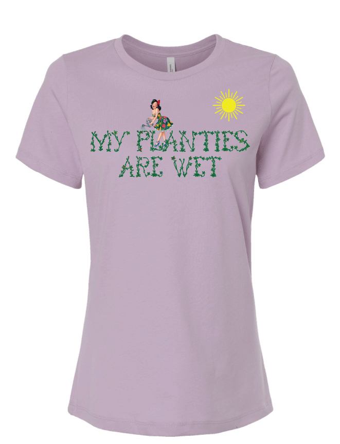 Henderson Haven Planties are wet Ladies Cut Bella Canvas T shirt
