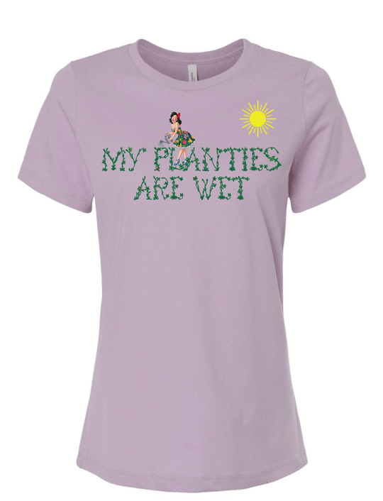 Henderson Haven Planties are wet Ladies Cut Bella Canvas T shirt