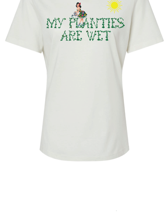 Henderson Haven Planties are wet Ladies Cut Bella Canvas T shirt