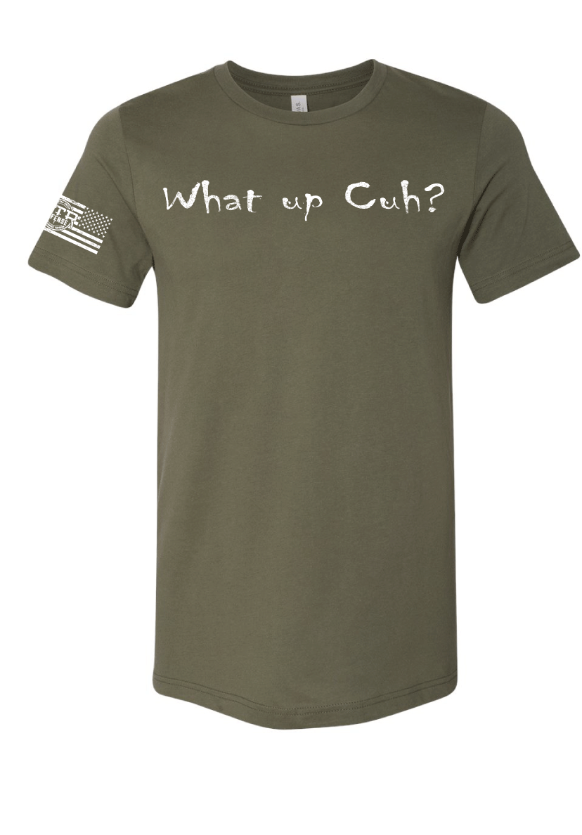 MTR Defense What Up Cuh? Bella Canvas T-shirt